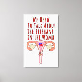 We Need to Talk About The Elephant In The Womb Canvas Afdruk (Voorkant)