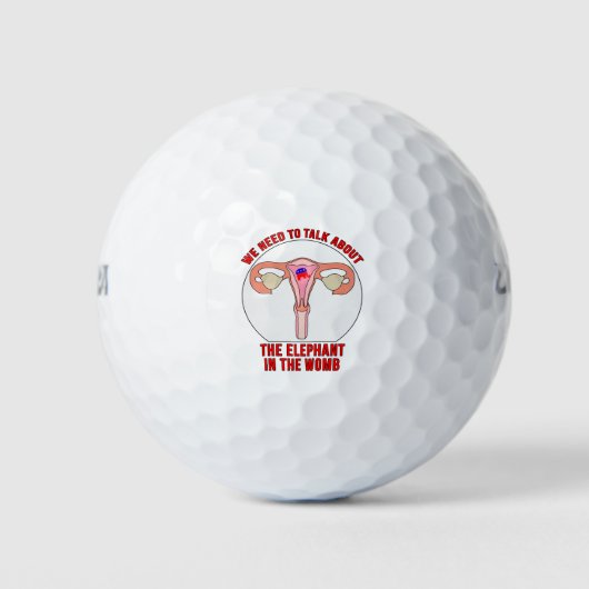 We Need to Talk About The Elephant In The Womb Golfballen (Voorkant)