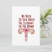 We Need to Talk About The Elephant In The Womb Kaart (Staand voorkant)