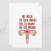 We Need to Talk About The Elephant In The Womb Kaart (Voorkant / Achterkant)