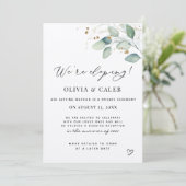 We nemen de aankondiging van het Eucalyptushuwelij (Staand voorkant)