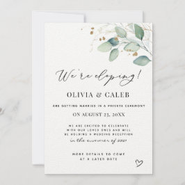 We nemen de aankondiging van het Eucalyptushuwelij