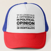 We No Longer Have Difference In Political Opinion Trucker Pet (Voorkant)