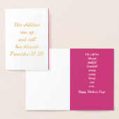 We noemen haar | Gold Foil Moederdag Kaart (Display)