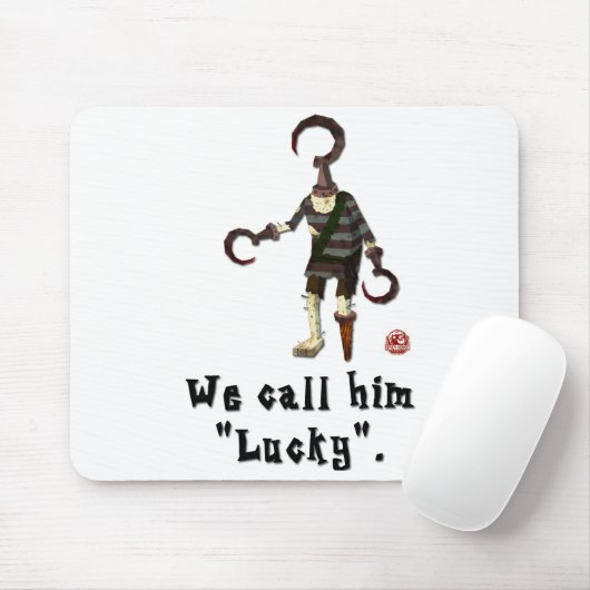 We noemen hem "Lucky" Mousepad Muismat (Met muis)