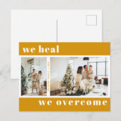 We noemen ons kerstfeestelijke foto. briefkaart (Voorkant / Achterkant)