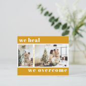 We noemen ons kerstfeestelijke foto. briefkaart (Staand voorkant)