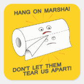 We onderwijzen vierkante sticker (Voorkant)