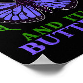 We Only Need One Monarch Funny Butterfly Quote  Poster (Hoek)