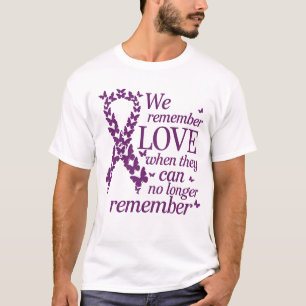 We Onthoud Liefde Alzheimer Bewustzijnslint T-shirt