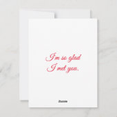 We ontmoetten elkaar om een reden citaat van de ro feestdagenkaart (Achterkant)