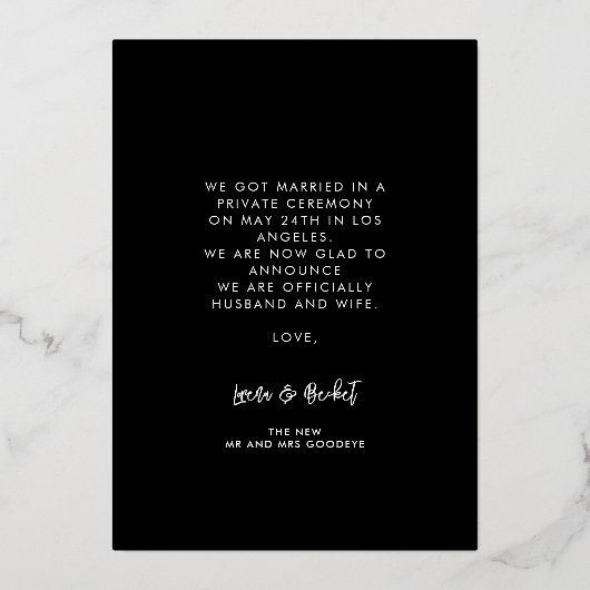 We ontwikkelden de aankondiging van de folie van h (Achterkant)