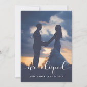 We ontwikkelden de Elegant-fotokaart Aankondiging (Voorkant)