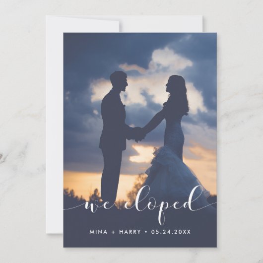 We ontwikkelden de Elegant-fotokaart Aankondiging (Voorkant)