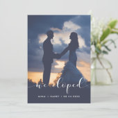 We ontwikkelden de Elegant-fotokaart Aankondiging (Staand voorkant)