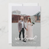 We ontwikkelden de moderne trouwaankondigingskaart aankondiging (Voorkant)