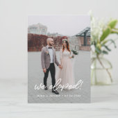 We ontwikkelden de moderne trouwaankondigingskaart aankondiging (Staand voorkant)