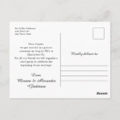 We ontwikkelden een Briefkaart voor de aankondigin (Achterkant)