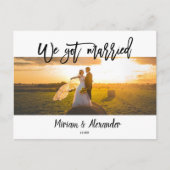 We ontwikkelden een Briefkaart voor de aankondigin (Voorkant)