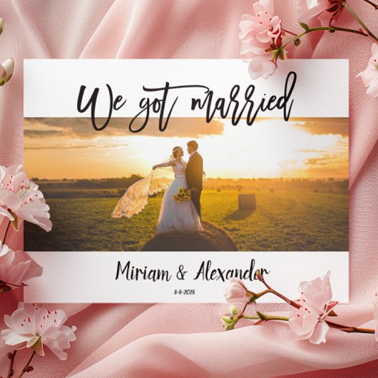 We ontwikkelden een Briefkaart voor de aankondigin