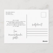 We ontwikkelden een Briefkaart voor de aankondigin (Achterkant)