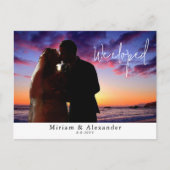 We ontwikkelden een Briefkaart voor de aankondigin (Voorkant)