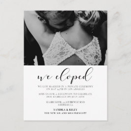 We ontwikkelden Elegant huwelijksaankondiging Briefkaart