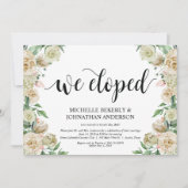 We ontwikkelden Elopement Reception Kaart (Voorkant)