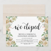 We ontwikkelden Elopement Reception Kaart (Voorkant / Achterkant)