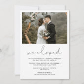 We ontwikkelden handgeschreven minimalistische aan kaart (Voorkant)