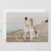 We ontwikkelden minimalistische script aangepaste  aankondiging (Achterkant)