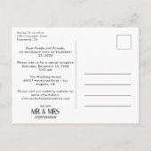 We ontwikkelden moderne minimalistische 2 fotoaank briefkaart (Achterkant)