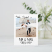 We ontwikkelden moderne minimalistische fotoaankon briefkaart (Staand voorkant)