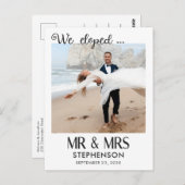 We ontwikkelden moderne minimalistische fotoaankon briefkaart (Voorkant / Achterkant)