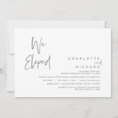 We ontwikkelden, Wedding Elopement Party Celebrati Kaart (Voorkant)