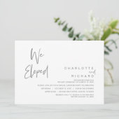 We ontwikkelden, Wedding Elopement Party Celebrati Kaart (Staand voorkant)