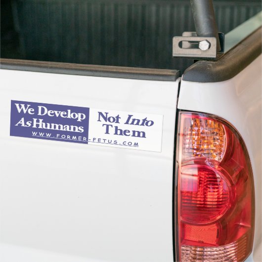 We ontwikkelen een autowrak bumpersticker (Op Truck)