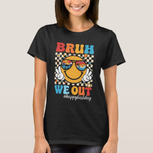 We out gelukkig laatste dag van school leraar jong t-shirt