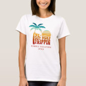 We Out Here Trippin Family Vacation Trip Retro T-shirt (Voorkant)