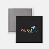 We out leraar einde van het schooljaar - Happy Las Magneet (Voorkant / Achterkant)