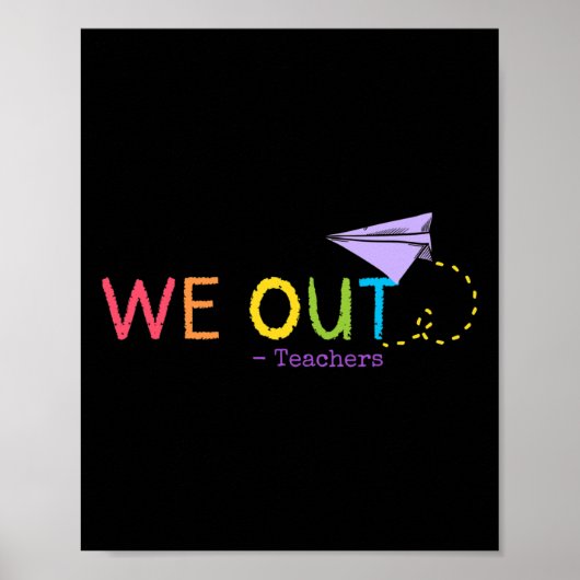 We out leraar einde van het schooljaar - Happy Las Poster (Voorkant)