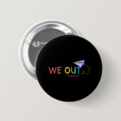 We out leraar einde van het schooljaar - Happy Las Ronde Button 5,7 Cm (Voorkant /achterkant)