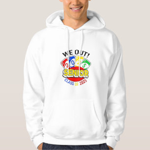 We Out Senior 2025 Dobbelspel Afstuderen Hoodie