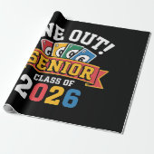We Out Senior Klas Van 2026 Cadeaupapier (Uitgerold)