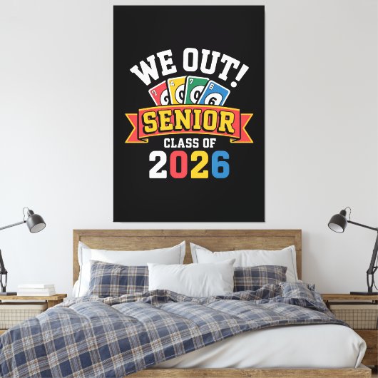 We Out Senior Klas Van 2026 Canvas Afdruk (Insitu (Slaapkamer))