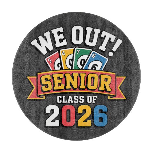 We Out Senior Klas Van 2026 Snijplank (Voorkant)