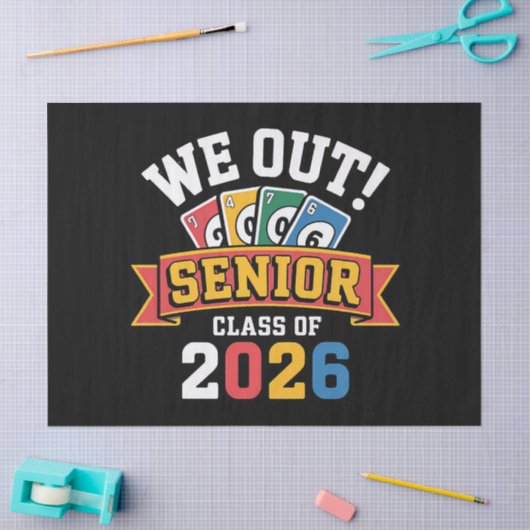 We Out Senior Klas Van 2026 Tissuepapier (Craft)
