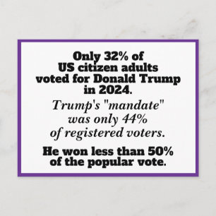 We Overklassen Hen Geen Koningen Anti-Trump Betogi Briefkaart