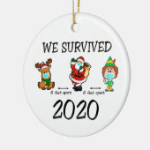We overleven 2020 kerst keramisch ornament (Links)