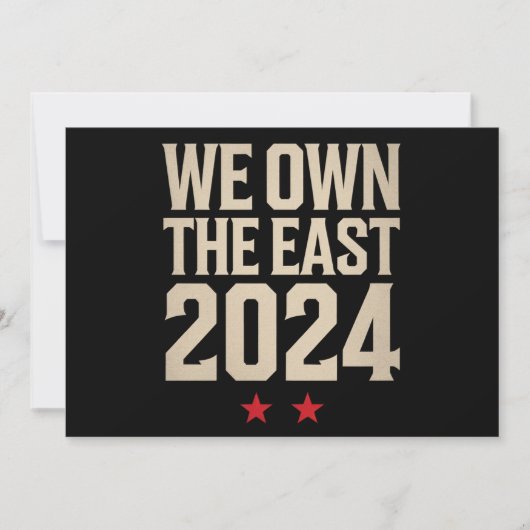 We Own The East 2024 Kaart (Voorkant)